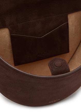 Detail View - Click To Enlarge - ALAÏA - Small Hip Leather Crossbody Bag