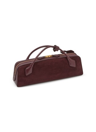 Detail View - Click To Enlarge - ALAÏA - Teckel Suede Leather Clutch