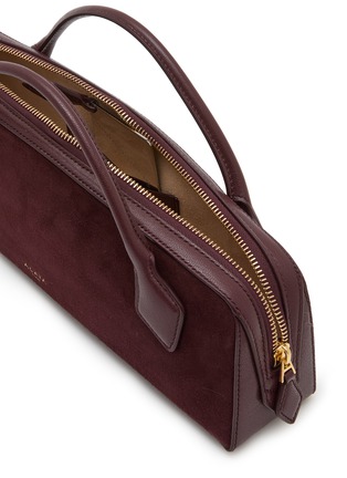 Detail View - Click To Enlarge - ALAÏA - Teckel Suede Leather Clutch