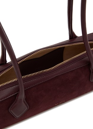 Detail View - Click To Enlarge - ALAÏA - Small Le Teckel Suede Leather Shoulder Bag