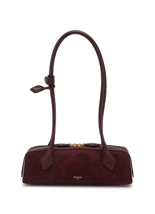 Main View - Click To Enlarge - ALAÏA - Small Le Teckel Suede Leather Shoulder Bag