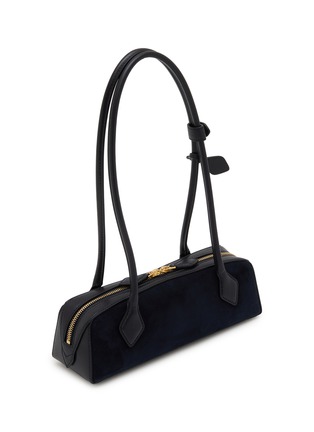 Detail View - Click To Enlarge - ALAÏA - Small Le Teckel Suede Leather Shoulder Bag
