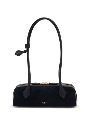 Main View - Click To Enlarge - ALAÏA - Small Le Teckel Suede Leather Shoulder Bag