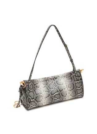 Detail View - Click To Enlarge - ALAÏA - Medium Le Click E/W Snake Leather Shoulder Bag