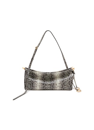 Main View - Click To Enlarge - ALAÏA - Medium Le Click E/W Snake Leather Shoulder Bag