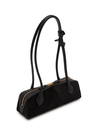 Detail View - Click To Enlarge - ALAÏA - Small Le Teckel Hair Leather Shoulder Bag