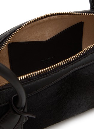 Detail View - Click To Enlarge - ALAÏA - Small Le Teckel Hair Leather Shoulder Bag