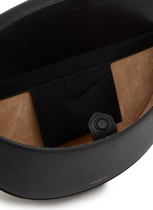 Detail View - Click To Enlarge - ALAÏA - Hip Leather East West Crossbody Bag