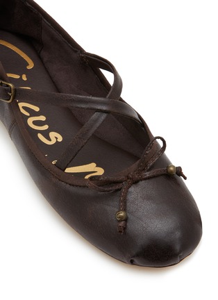 Detail View - Click To Enlarge - CIRCUS BY SAM EDELMAN - Zuri Crisscross Faux Leather Ballerina Flats