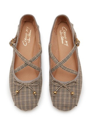 Detail View - Click To Enlarge - CIRCUS BY SAM EDELMAN - Zuri Crisscross Houndstooth Ballerina Flats