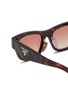Detail View - Click To Enlarge - PRADA - Root Tortoise Butterfly Acetate Sunglasses