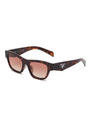 Main View - Click To Enlarge - PRADA - Root Tortoise Butterfly Acetate Sunglasses