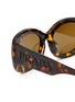 Detail View - Click To Enlarge - PRADA - Tortoise Oval Acetate Sunglasses