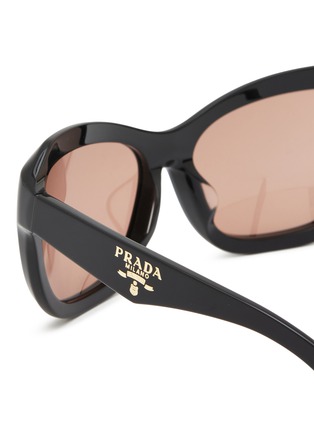 Detail View - Click To Enlarge - PRADA - Acetate Butterfly Sunglasses