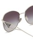 Detail View - Click To Enlarge - PRADA - Irregular Metal Sunglasses