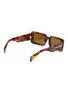 Figure View - Click To Enlarge - PRADA - Cognac Tortoise Pillow Acetate Sunglasses