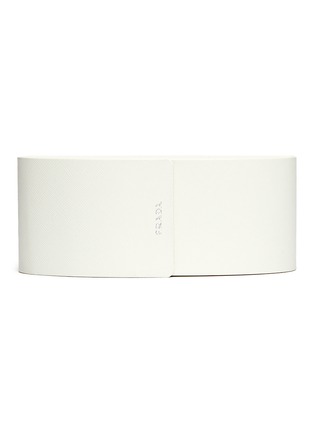 Detail View - Click To Enlarge - PRADA - Tortoise Oval Acetate Sunglasses
