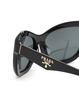 Detail View - Click To Enlarge - PRADA - Acetate Butterfly Sunglasses