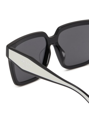 Detail View - Click To Enlarge - PRADA - Square Acetate Sunglasses
