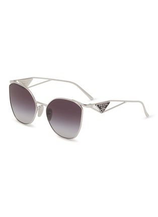 Main View - Click To Enlarge - PRADA - Irregular Metal Sunglasses