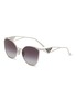 Main View - Click To Enlarge - PRADA - Irregular Metal Sunglasses