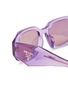 Detail View - Click To Enlarge - PRADA - Transparent Rectangula Acetate Sunglasses
