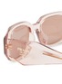 Detail View - Click To Enlarge - PRADA - Transparent Rectangula Acetate Sunglasses