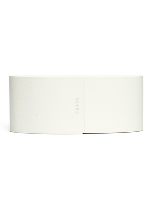 Detail View - Click To Enlarge - PRADA - Transparent Rectangula Acetate Sunglasses