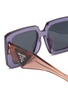 Detail View - Click To Enlarge - PRADA - Transparent Square Acetate Sunglasses