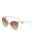 Main View - Click To Enlarge - PRADA - Irregular Metal Sunglasses