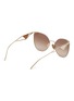 Figure View - Click To Enlarge - PRADA - Irregular Metal Sunglasses