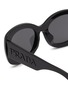 Detail View - Click To Enlarge - PRADA - Oval Embossed Logo Acetate Sunglasses