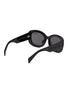 Figure View - Click To Enlarge - PRADA - Oval Embossed Logo Acetate Sunglasses