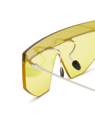 Detail View - Click To Enlarge - PRADA - Tampo Line Irregular Sunglasses