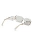 Figure View - Click To Enlarge - PRADA - Transparent Rectangula Acetate Sunglasses