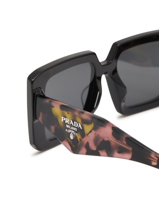 Detail View - Click To Enlarge - PRADA - Tortoiseshell Acetate Square Sunglasses