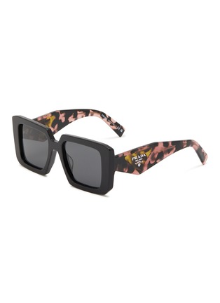 Main View - Click To Enlarge - PRADA - Tortoiseshell Acetate Square Sunglasses