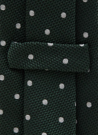 Detail View - Click To Enlarge - STEFANOBIGI MILANO - Dotted Silk Tie