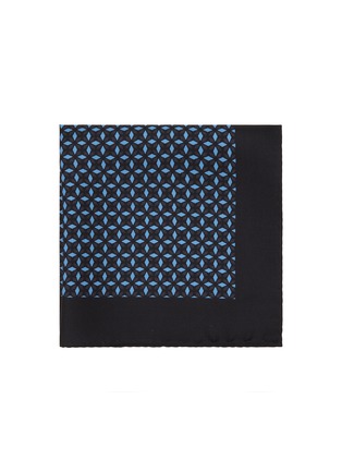 Main View - Click To Enlarge - STEFANOBIGI MILANO - Geometric Silk Pocket Square