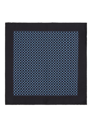 Figure View - Click To Enlarge - STEFANOBIGI MILANO - Geometric Silk Pocket Square
