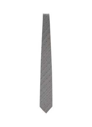 Figure View - Click To Enlarge - STEFANOBIGI MILANO - Geometric Jacquard Silk Wool Tie