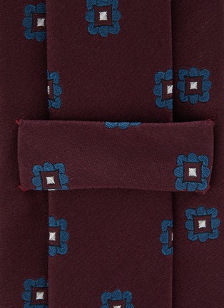 Detail View - Click To Enlarge - STEFANOBIGI MILANO - Jacquard Silk Satin Tie