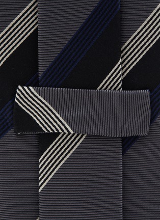 Detail View - Click To Enlarge - STEFANOBIGI MILANO - Classic Stripe Silk Tie