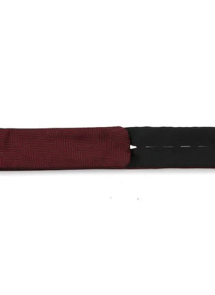 Detail View - Click To Enlarge - STEFANOBIGI MILANO - Herringbone Silk Bow Tie