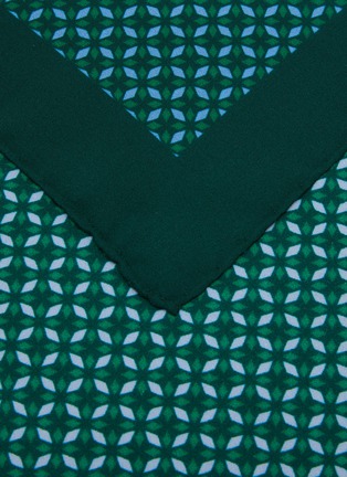 Detail View - Click To Enlarge - STEFANOBIGI MILANO - Geometric Silk Pocket Square