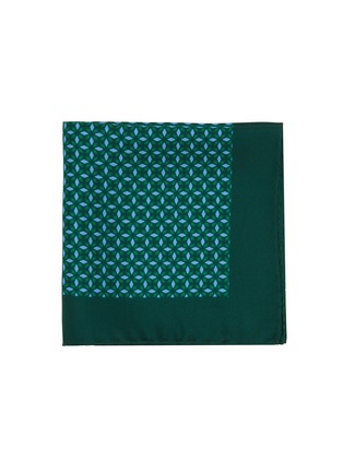 Main View - Click To Enlarge - STEFANOBIGI MILANO - Geometric Silk Pocket Square