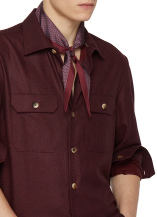 Figure View - Click To Enlarge - STEFANOBIGI MILANO - Silk Triangle Scarf