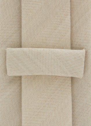 Detail View - Click To Enlarge - STEFANOBIGI MILANO - Herringbone Wool Tie