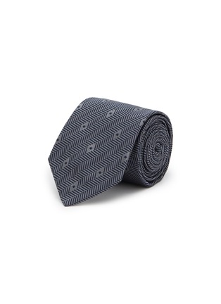 Main View - Click To Enlarge - STEFANOBIGI MILANO - Herringbone Jacqurd Silk Tie