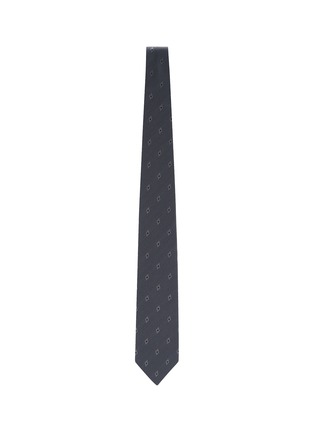 Figure View - Click To Enlarge - STEFANOBIGI MILANO - Herringbone Jacqurd Silk Tie
